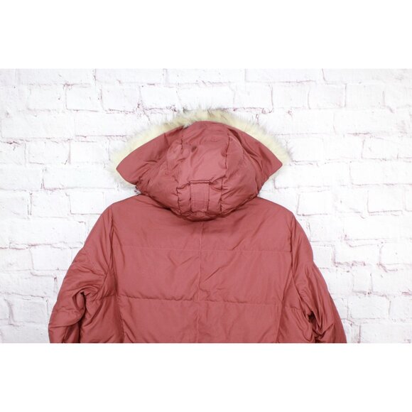 LL Bean Ultrawarm Down Coat Three Quarter Length Rosewood Size 1X - Picture 4 of 12